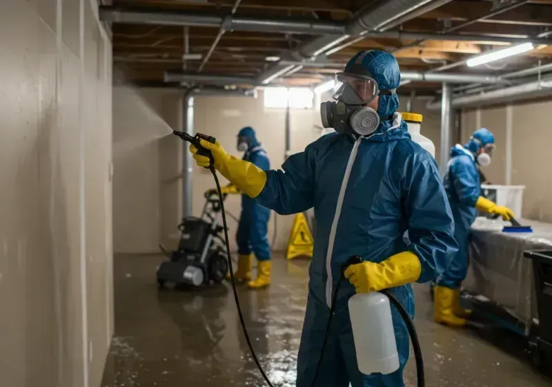 Basement Sanitization and Antimicrobial Treatment process in Elsa, TX